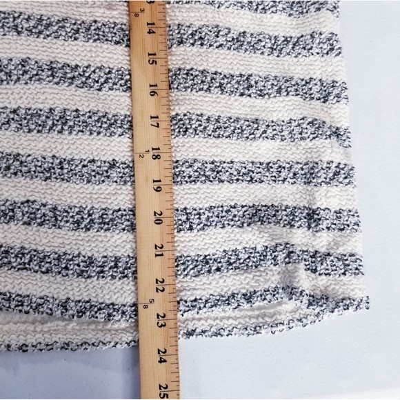 Lucky Brand Sweater Women Size XL Cream Black Pullover Textured - Picture 5 of 13